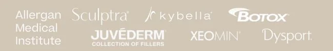 Product logos for companies Dr. Kling has trained with