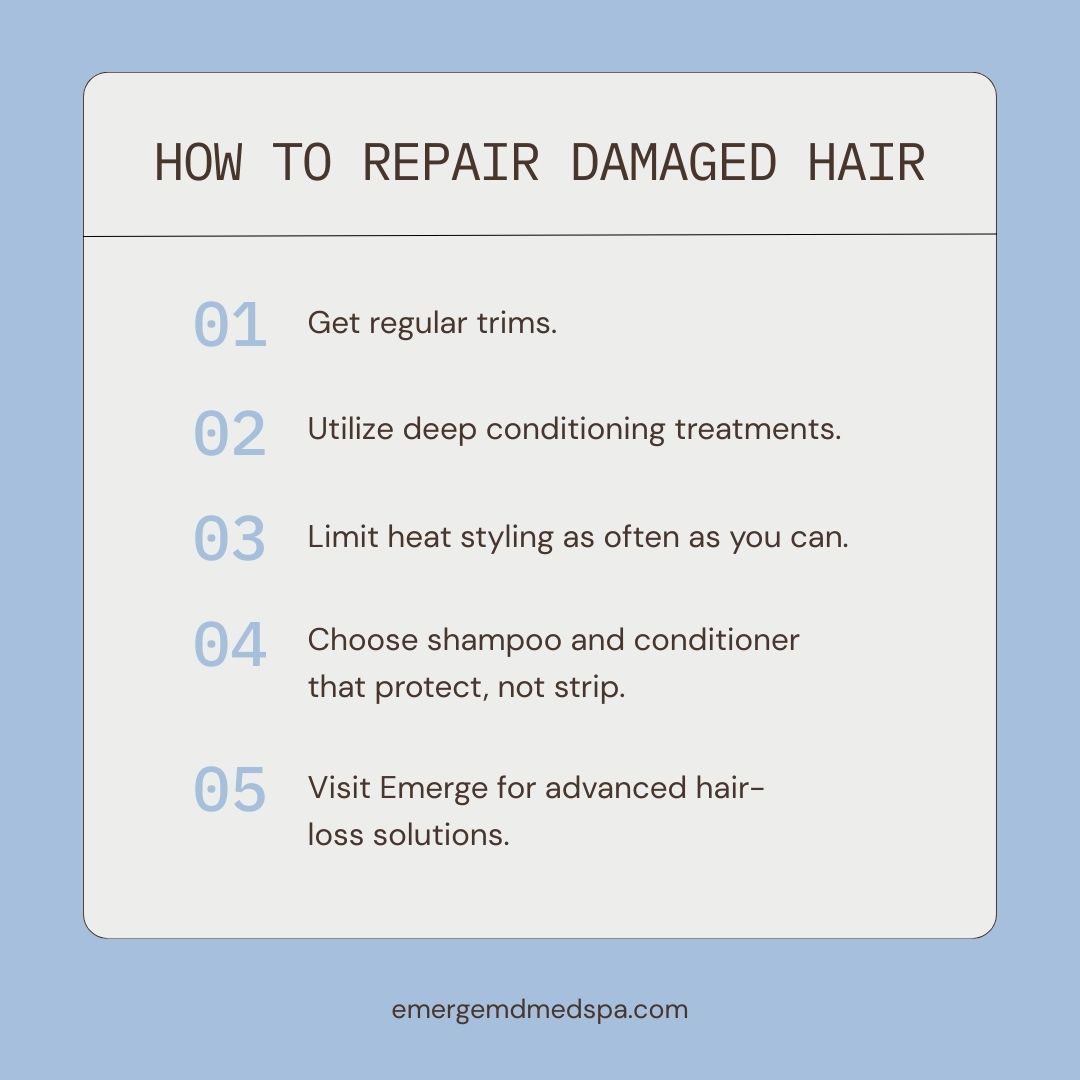 How to repair damaged hair