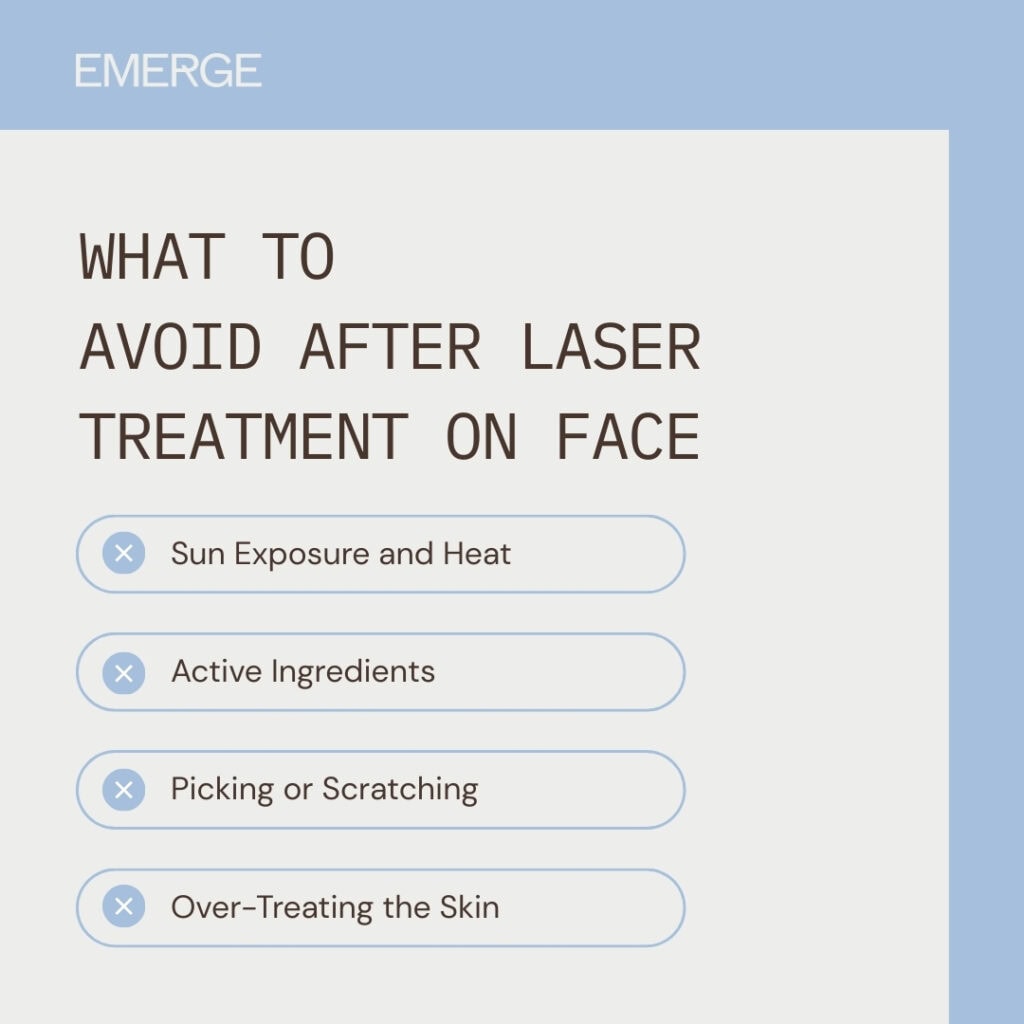 What to Avoid After Laser Treatment on Face
