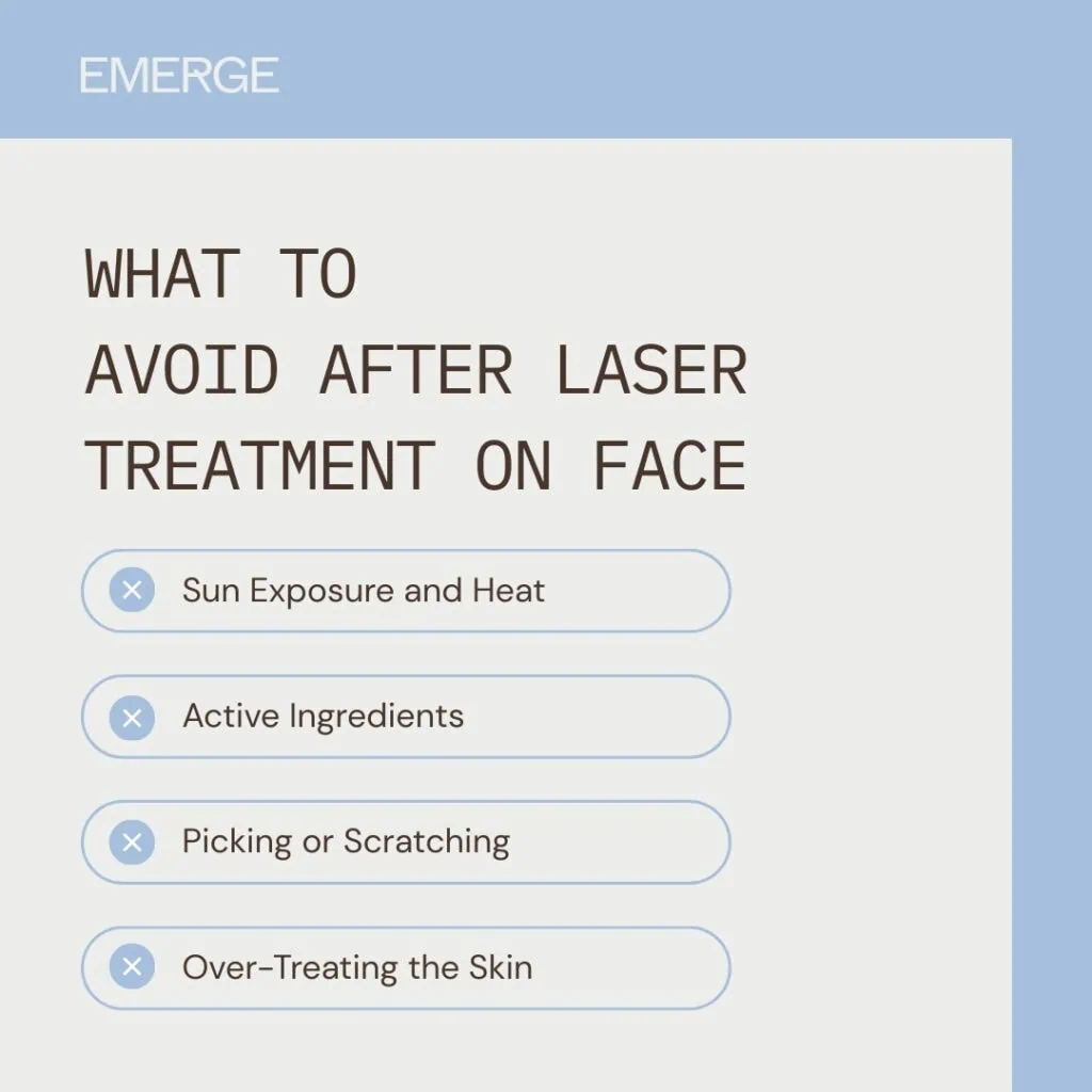 What to Avoid After Laser Treatment on Face What to Avoid After Laser Treatment on Face