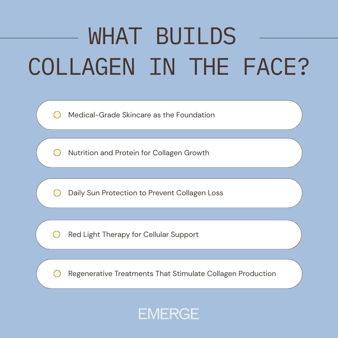 what builds collagen in the face?