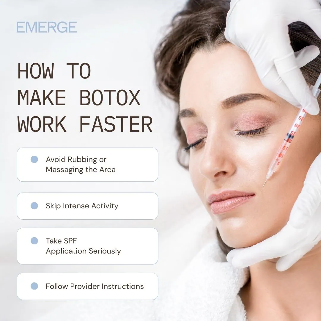 How to make botox work faster How to make botox work faster