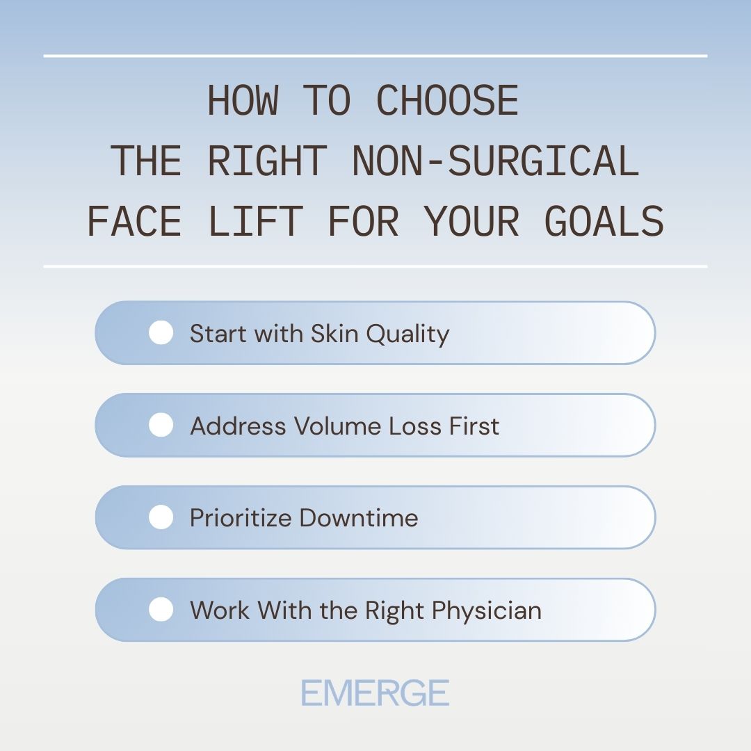 How to Choose the Right Non-Surgical Face Lift for Your Goals
