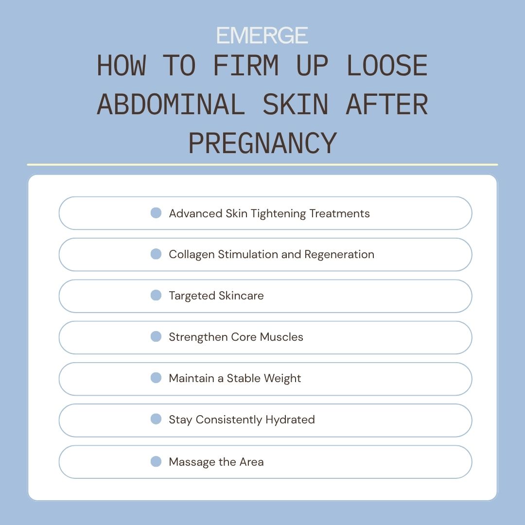 How to Firm Up Loose Abdominal Skin After Pregnancy