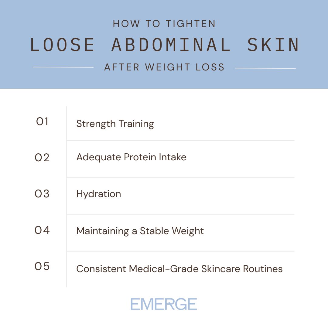 How to Tighten Loose Abdominal Skin After Weight Loss