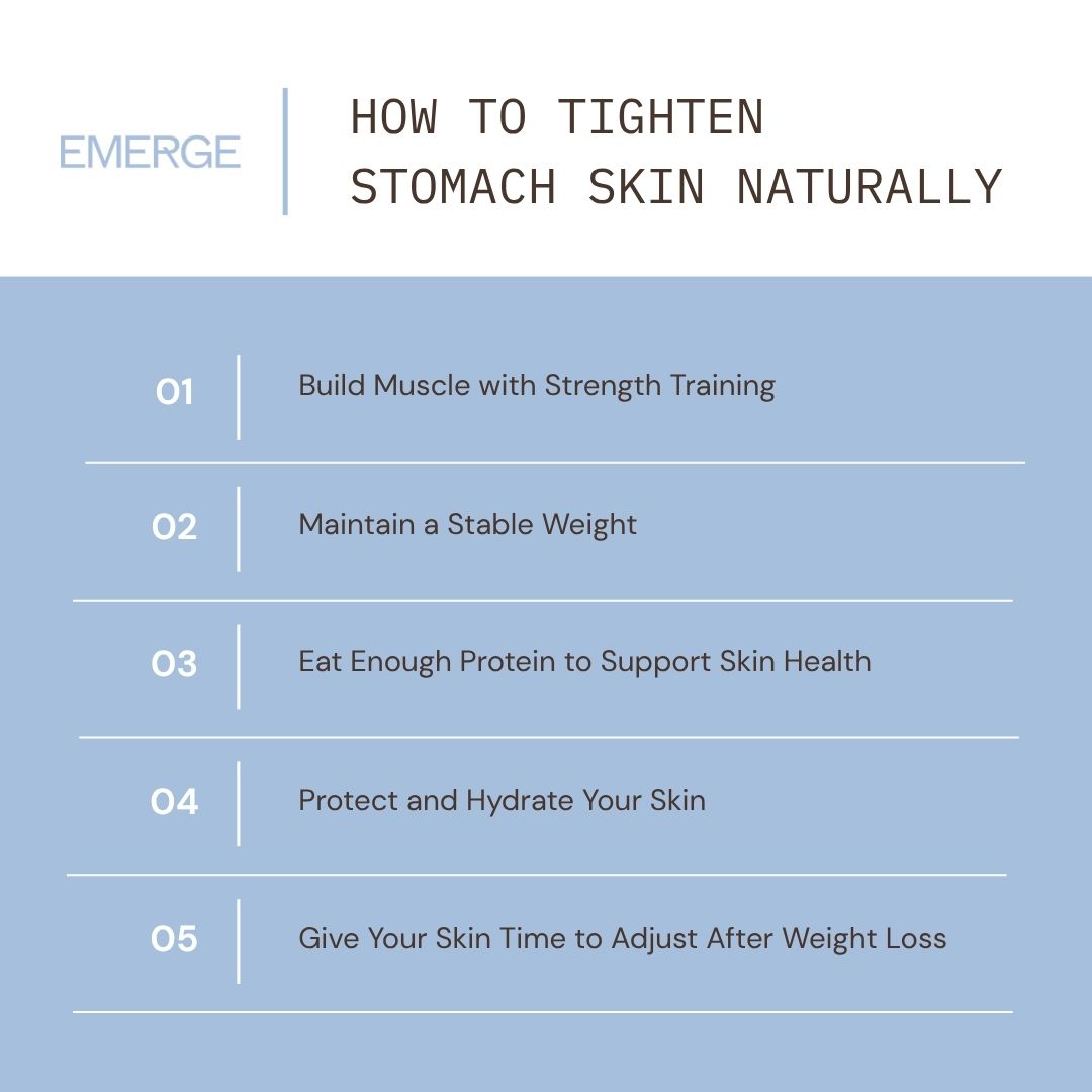 How to Tighten Stomach Skin Naturally